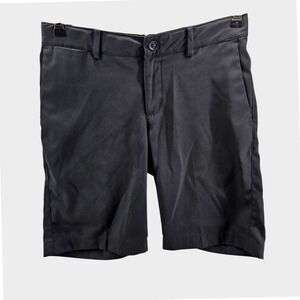 Nike Golf Shorts Youth Medium Black Dry‎ Fit Athletic Performance Flat Front